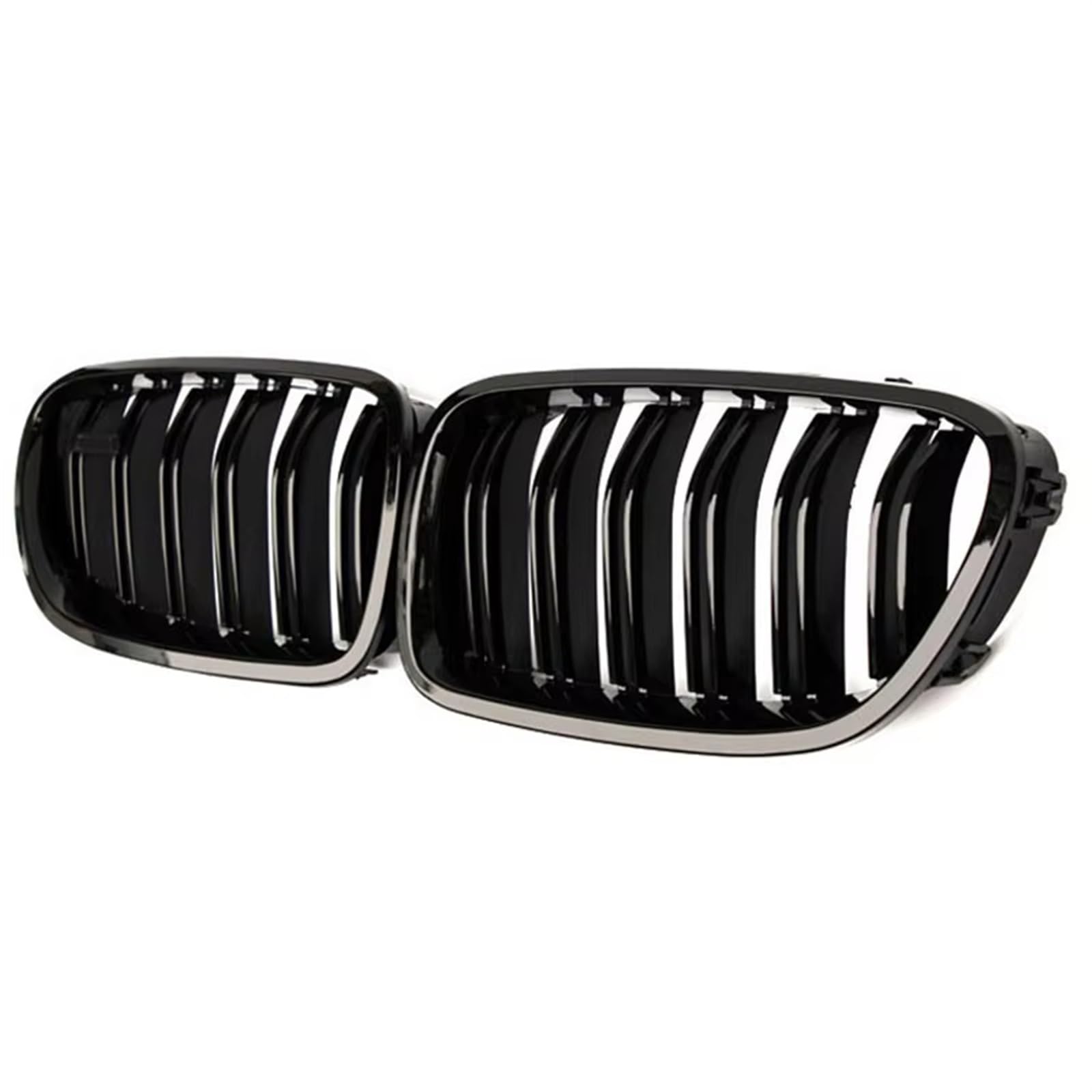 Auto Kühlergrill Glänzend Schwarzer Kühlergrill Für 5er F10 F11 F18 520 523 525 520d 530d 540i 2010–2017, Auto-Frontgrill, Nieren-Renngrill Sport Kühlergrill von NCTPICLC