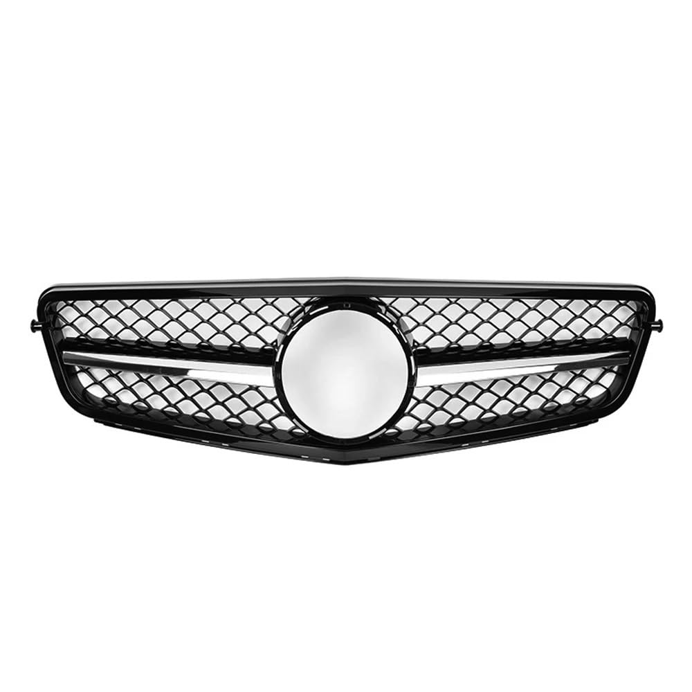 Auto Kühlergrill Glänzendes Schwarz Den Frontstoßstangengrill Im Für GTR-Stil Für Benz C-Klasse W204 2008 2009 2010 2011 2012 2013 2014 C180 C200 C350 Diamanten-Grill Sport Kühlergrill(A-Chrome 1 Pin) von NCTPICLC