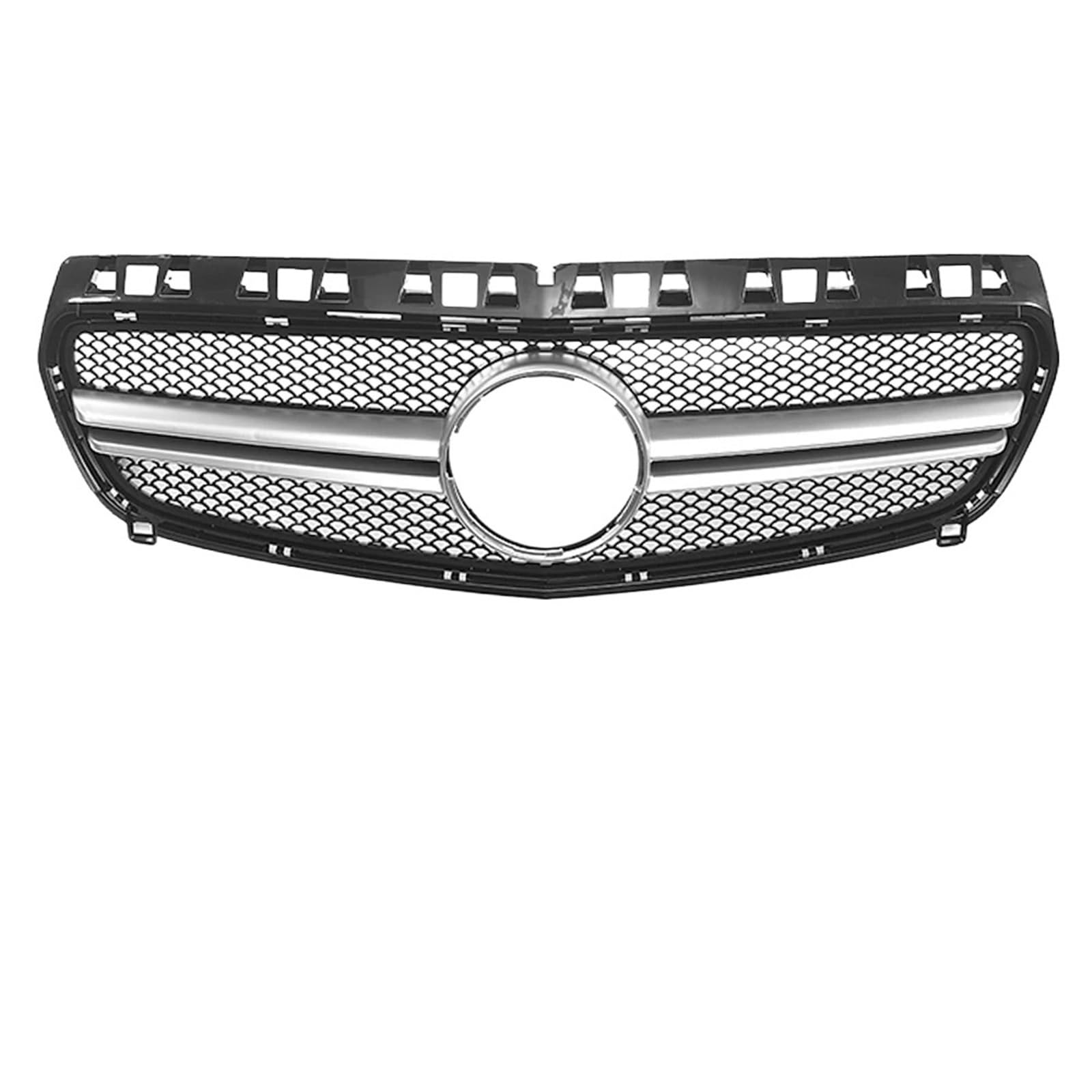 Auto Kühlergrill Kühlergrill Im Vorderen Chrom-Diamanten-Stil Für Benz A-Klasse W176 2013 2014 2015 A180 A200 A250 A45. Für Stoßstangengrill Im Für AMG-Stil Sport Kühlergrill(AMG-Silver) von NCTPICLC