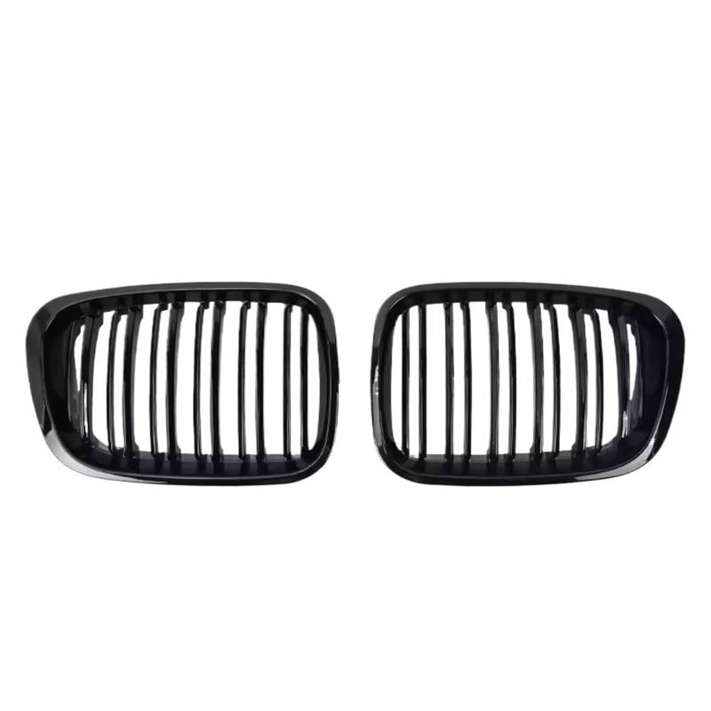 Auto Kühlergrill Obere Renngitter Im Single-Line-Stil Für E46 4-Türer 320i 323i 325i 328i 330i 1998 1999 2000 2001. Doppellinien-Frontstoßstangengrill Sport Kühlergrill(Single-Glossy Black) von NCTPICLC