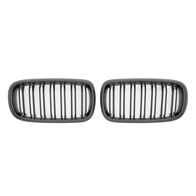 Auto Kühlergrill Paar Auto Doppel Lamellen Front Niere Racing Grille Ersatz Für F15 F16 X5 X6 2014 2015 2016 2017 Racing Grills Sport Kühlergrill(Matt-schwarz) von NCTPICLC