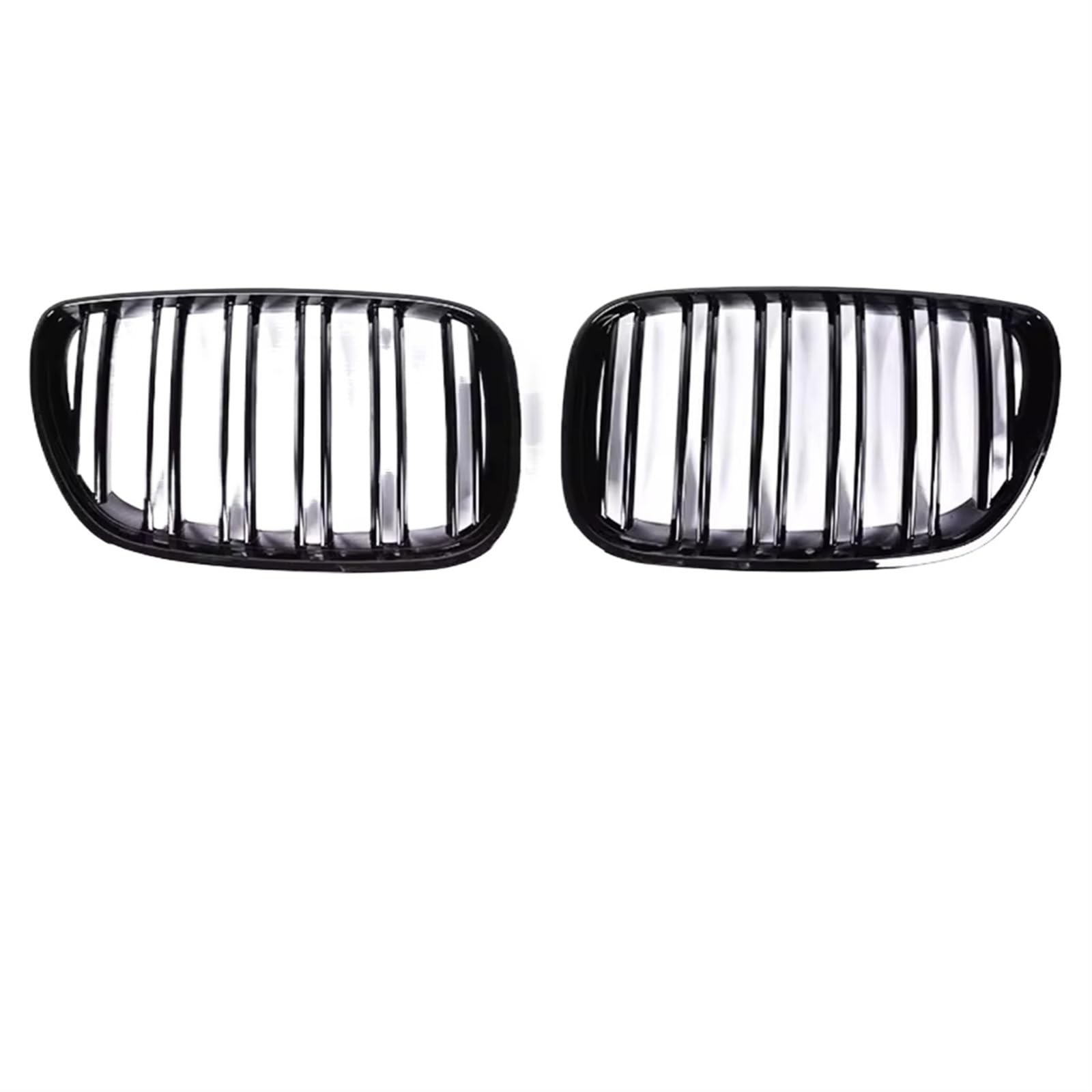 Auto Kühlergrill Schwarz Glänzender Frontstoßstangen-Nierengrill Für X5 E53 X5M 1999 2000 2001 2002 2003 2004 2005 2006 Carbonfaser-Innenkühlergrillabdeckung Sport Kühlergrill(Dual Black 03-06) von NCTPICLC