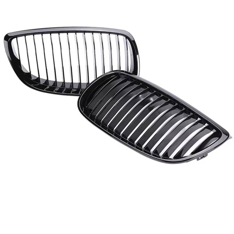 Auto Kühlergrill Teile Frontstoßstange Nierengrills Für 3er E92 E93 2005 2006 2007 2008 2009 Carbon Fiber Racing Mesh Console Center Grille Sport Kühlergrill(Single Black 05-09) von NCTPICLC