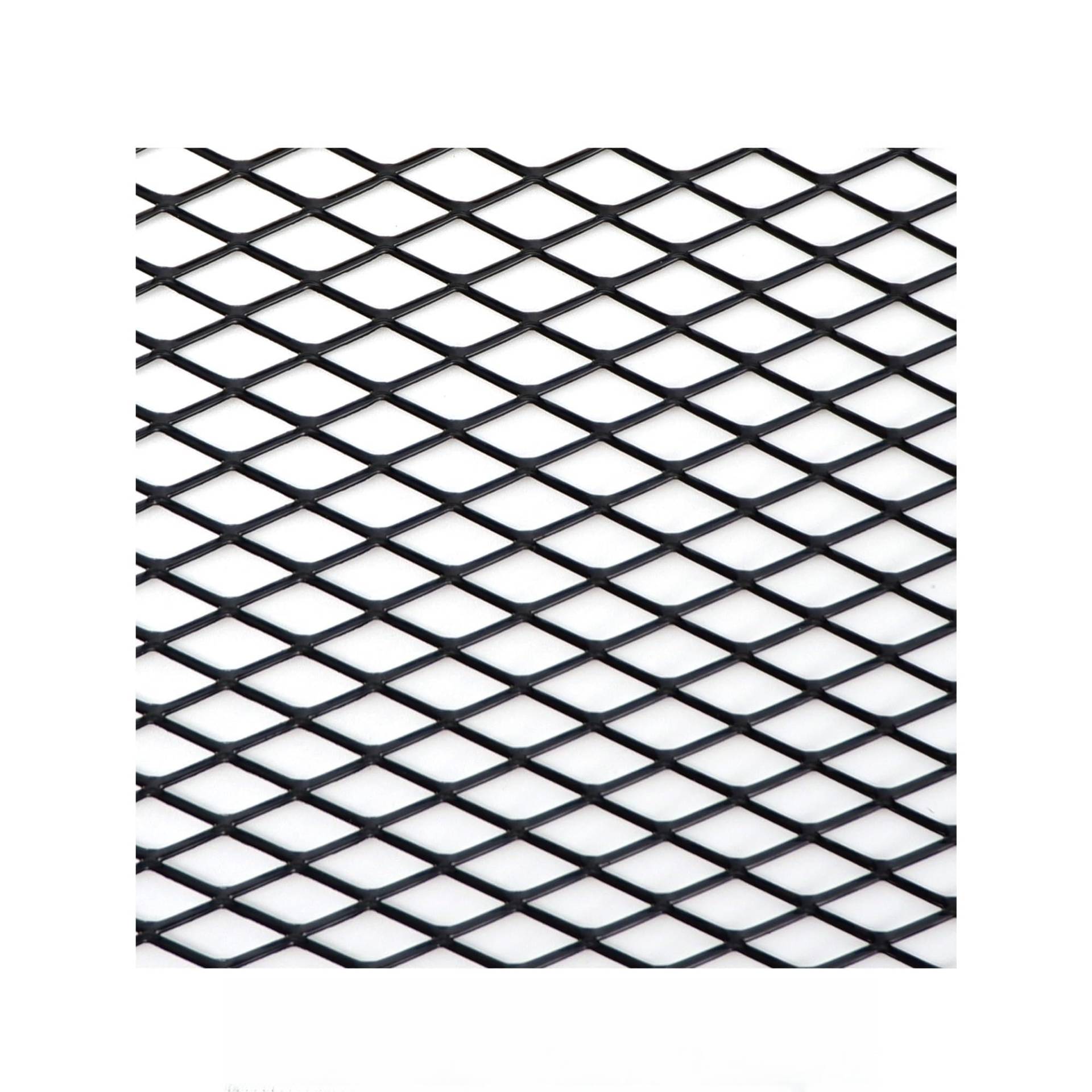 Auto Kühlergrill Universal 100x33cm Diamant Loch Aluminium Racing Auto Stoßstange Grille Grill Mesh Net Vent Schwarz Silber Rot Blau Tuning Sport Kühlergrill(BK 10x20mm) von NCTPICLC