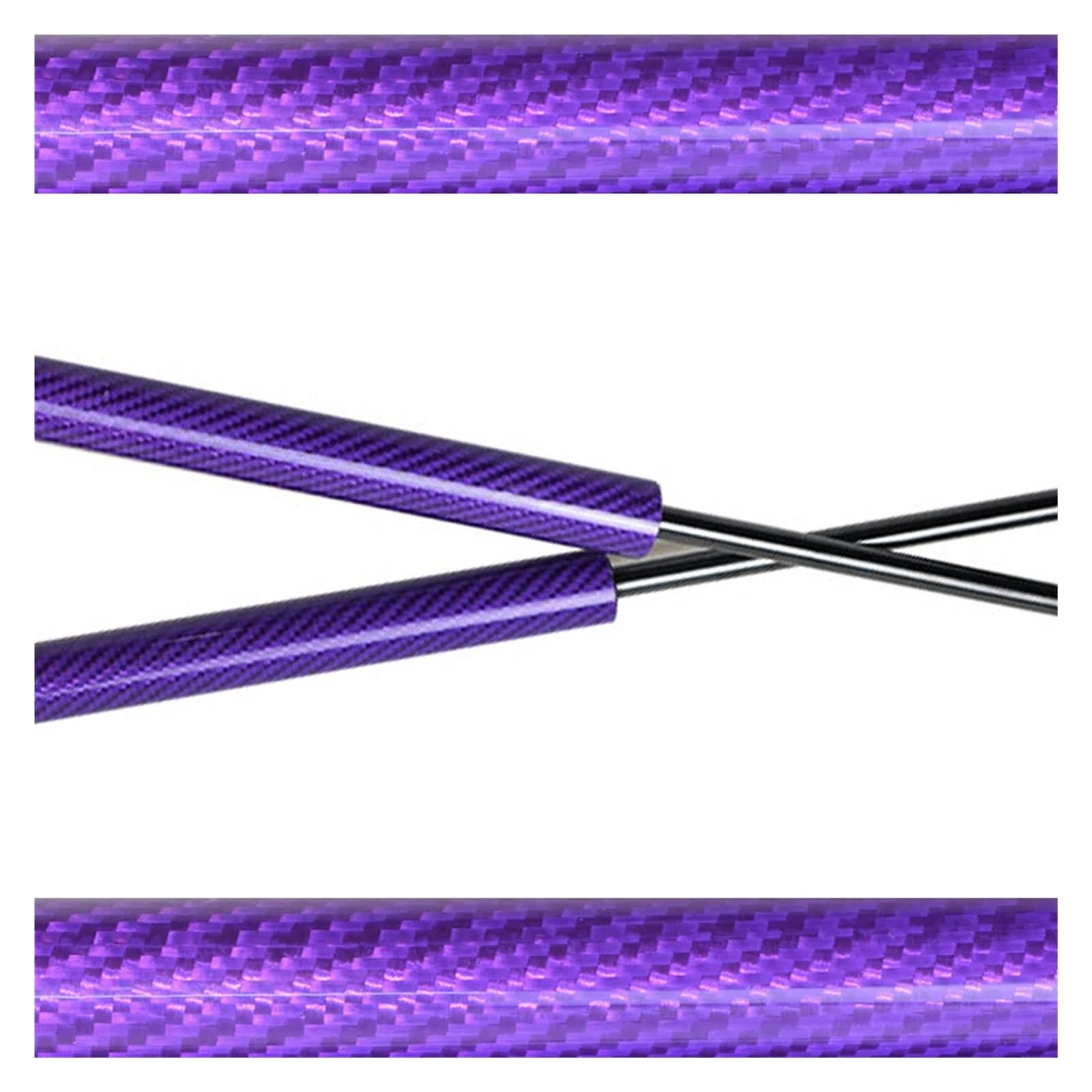 Gasfeder Dämpfer Motorhaube 2x Auto Front Hood Bonnet Modify Gas Struts Carbon Fiber Lift Support Stoßdämpfer Absorber Für Toyota Für Supra A80 1993-1999 2000 2001 2002 Motorhauben Gasfeder(Purple car von NCTPICLC