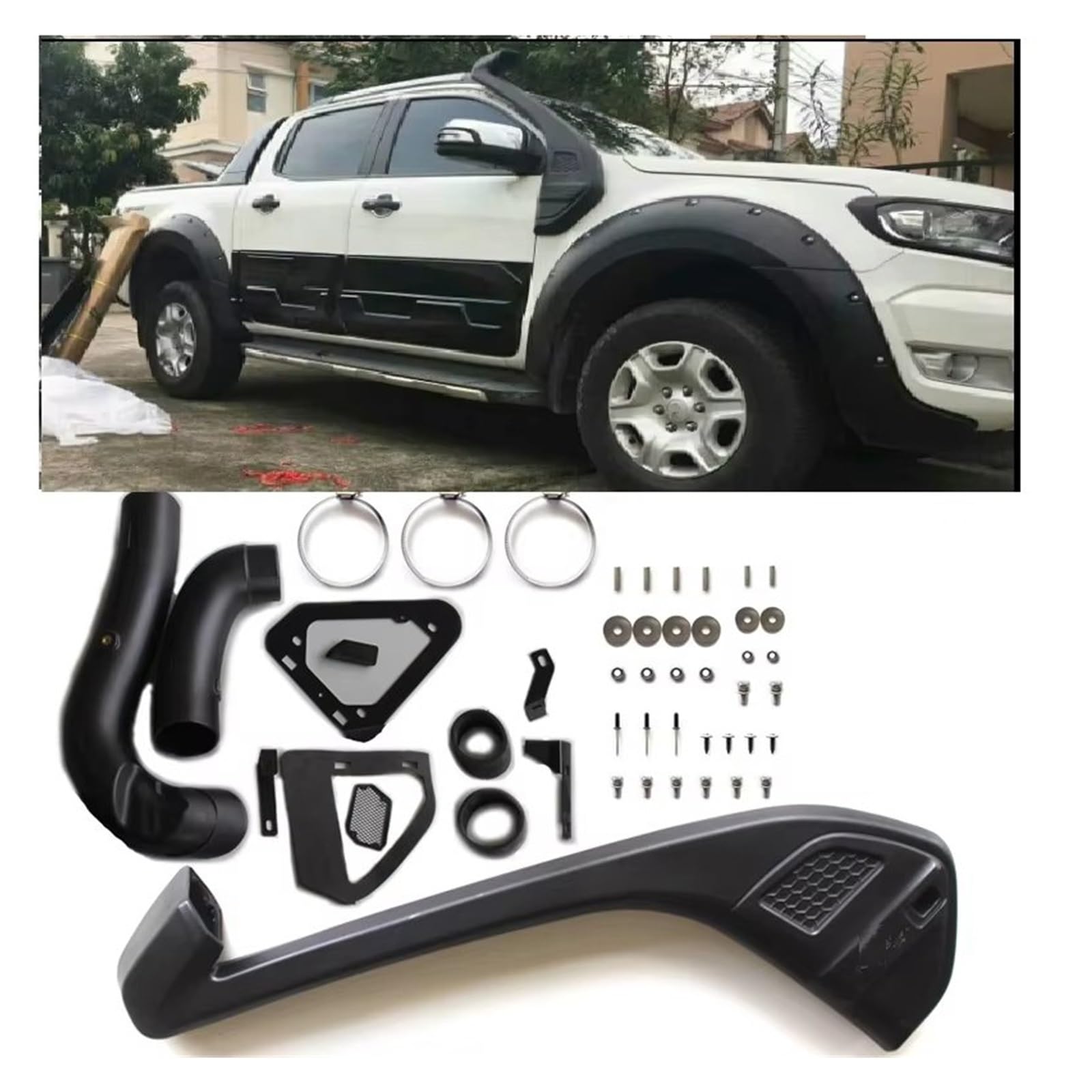 Luftansaugrohr Lufteinlass Auto Auto Schnorchel Für Ford Für Ranger T7 T8 XLT XL Wildtrak 2016 2017 2018 2019 2020 Air Intake LLDPE Schnorchel Kit Set Auto 4 * 4 Pickup Zubehör Lufteinlassschlauch von NCTPICLC