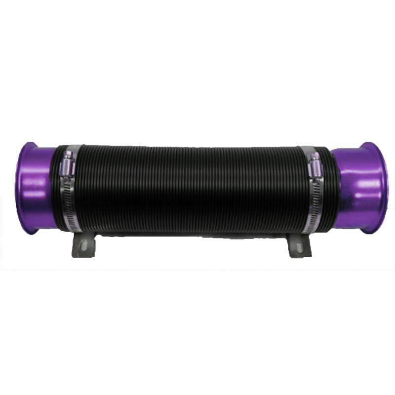 Luftansaugrohr Lufteinlass Einstellbare 33,5-109cm Luftansaugschlauch Flexibles Rohr Filter Kaltfutter Kanal Induktion Kit Lufteinlassschlauch(Black Purple) von NCTPICLC