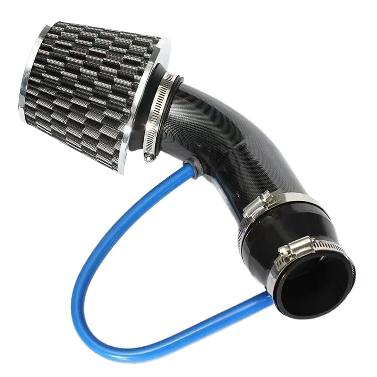 Luftansaugrohr Lufteinlass Universal 76mm/3 Zoll Pilz Header Auto Cold Air Intake Kit Umwandlung Aluminium Rohr Kit Lufteinlassschlauch(Water Transfer) von NCTPICLC