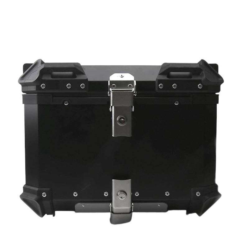 Motorrad Gepäckträger Für 800MT Für CF 800 MT Motorrad Stamm Top Box Seite Gepäck Fall Pannier Rack Rahmen Hinten Helm Topcase Unterstützung Zubehör Motorrad Gepäckträger Hinten(55L Topcase Black) von NCTPICLC