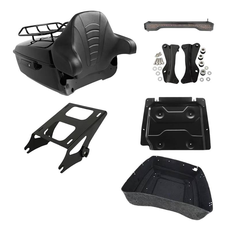 Motorrad Gepäckträger Motorrad King Pack Stamm Gepäckträger Platte Für Tour Für Pak Für Touring Für Road Für King Für Electra Für Glide Für Road Für Glide 2014-2024 Motorrad Gepäckträger Hinten(K Smok von NCTPICLC