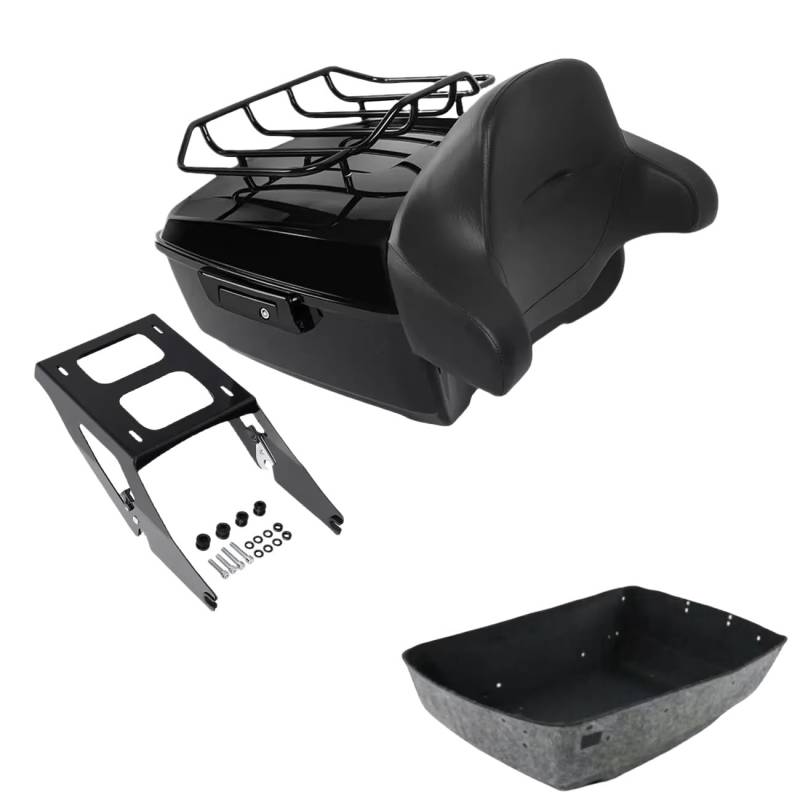 Motorrad Gepäckträger Motorrad King Pack Stamm Pad Top Mount Rack Platte Für Tour Für Pak Für Sport Für Glide Für FLSB 2018 2019 2020 2021 2022 2023 2024 Motorrad Gepäckträger Hinten(Without Base Plat von NCTPICLC