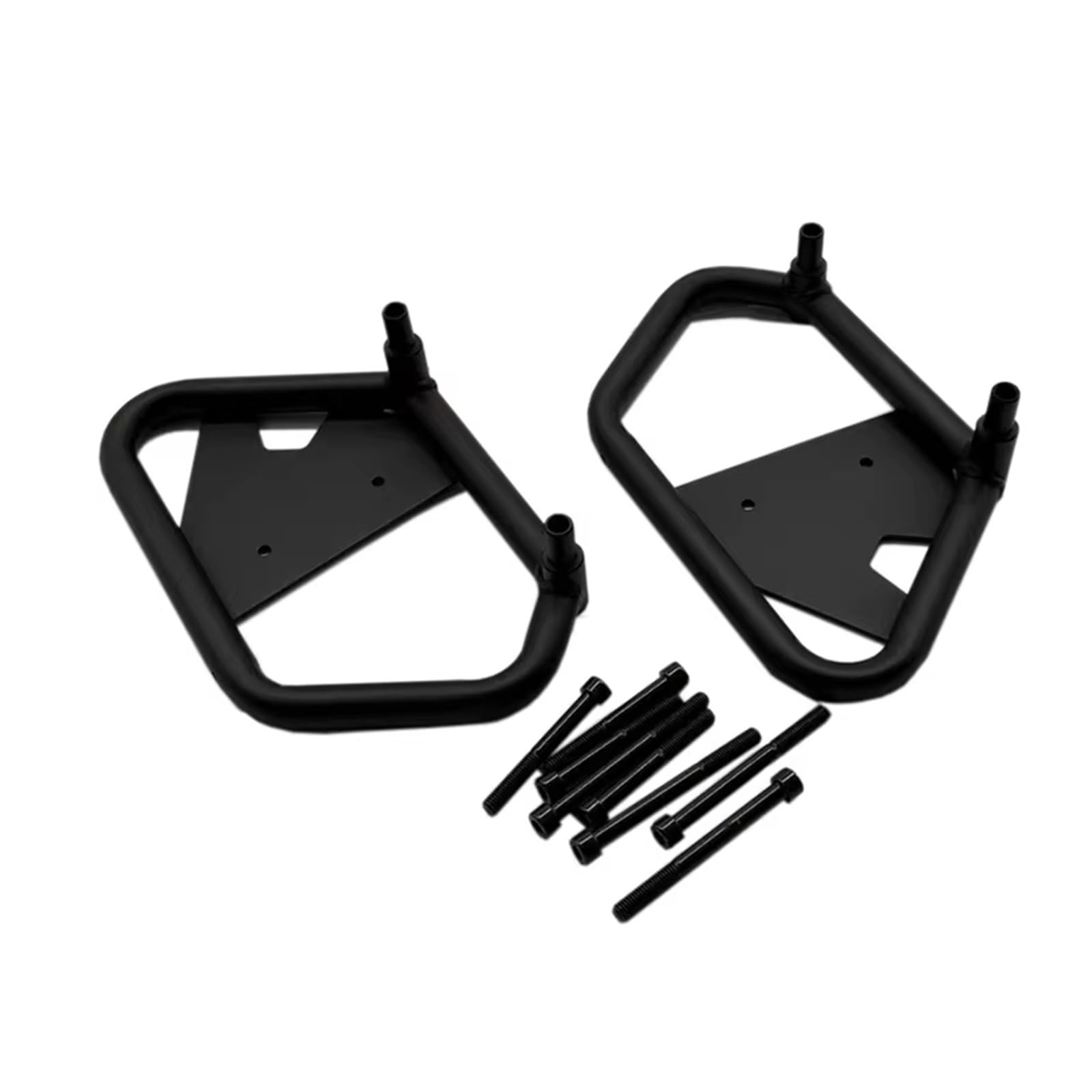 Motorrad Gepäckträger Motorrad Satteltaschen Guards Support Kit Satteltaschen Halterung Montage Kit Für Cfmoto Für Clc-450 Motorrad Gepäckträger Hinten(Black 1) von NCTPICLC