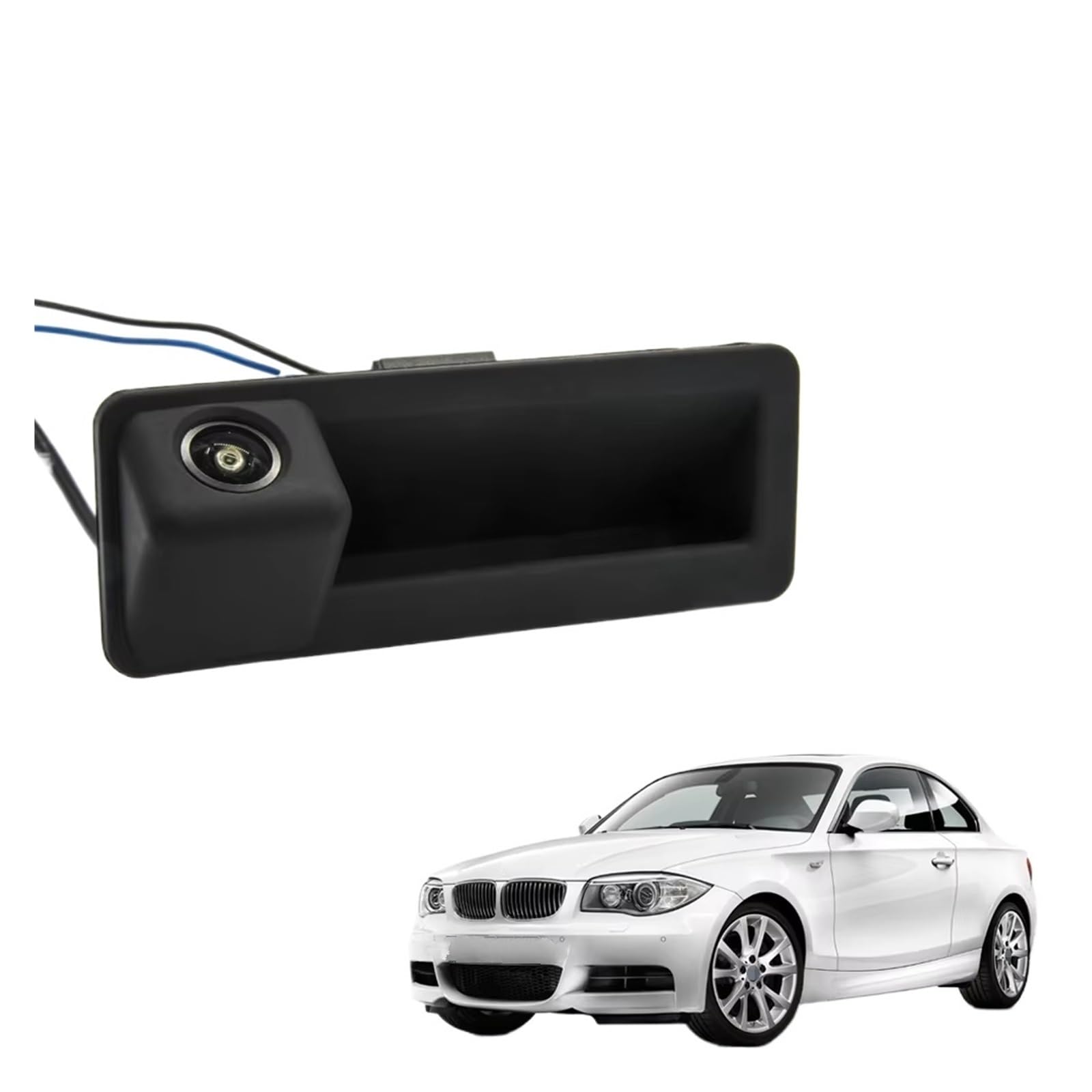 Rückfahrkamera Auto Monitor HD 720P Rückansicht Stamm Griff Kamera Für 1 Serie E82 E88 2004 2005 2006 2007 2008 2009 2010 2011 Auto Rückfahrkamera von NCTPICLC