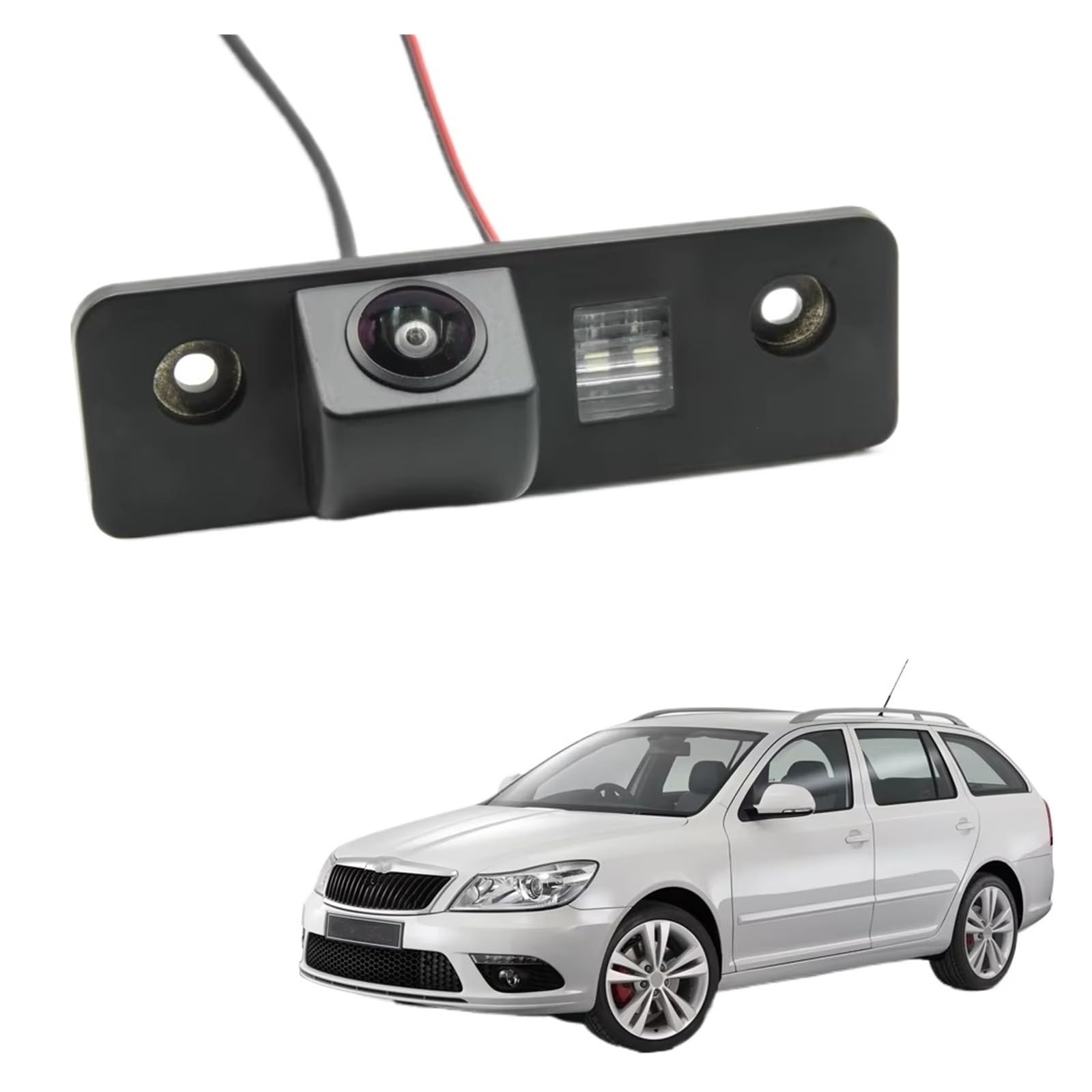 Rückfahrkamera CCD HD AHD Fisheye Rückansicht Kamera Auto Monitor Für Skoda Für Octavia MK2 1Z 2004 2005 2006 2007 2008 2009 2010 2011 2012 2013 Auto Rückfahrkamera(B150 CVBS 680x480) von NCTPICLC