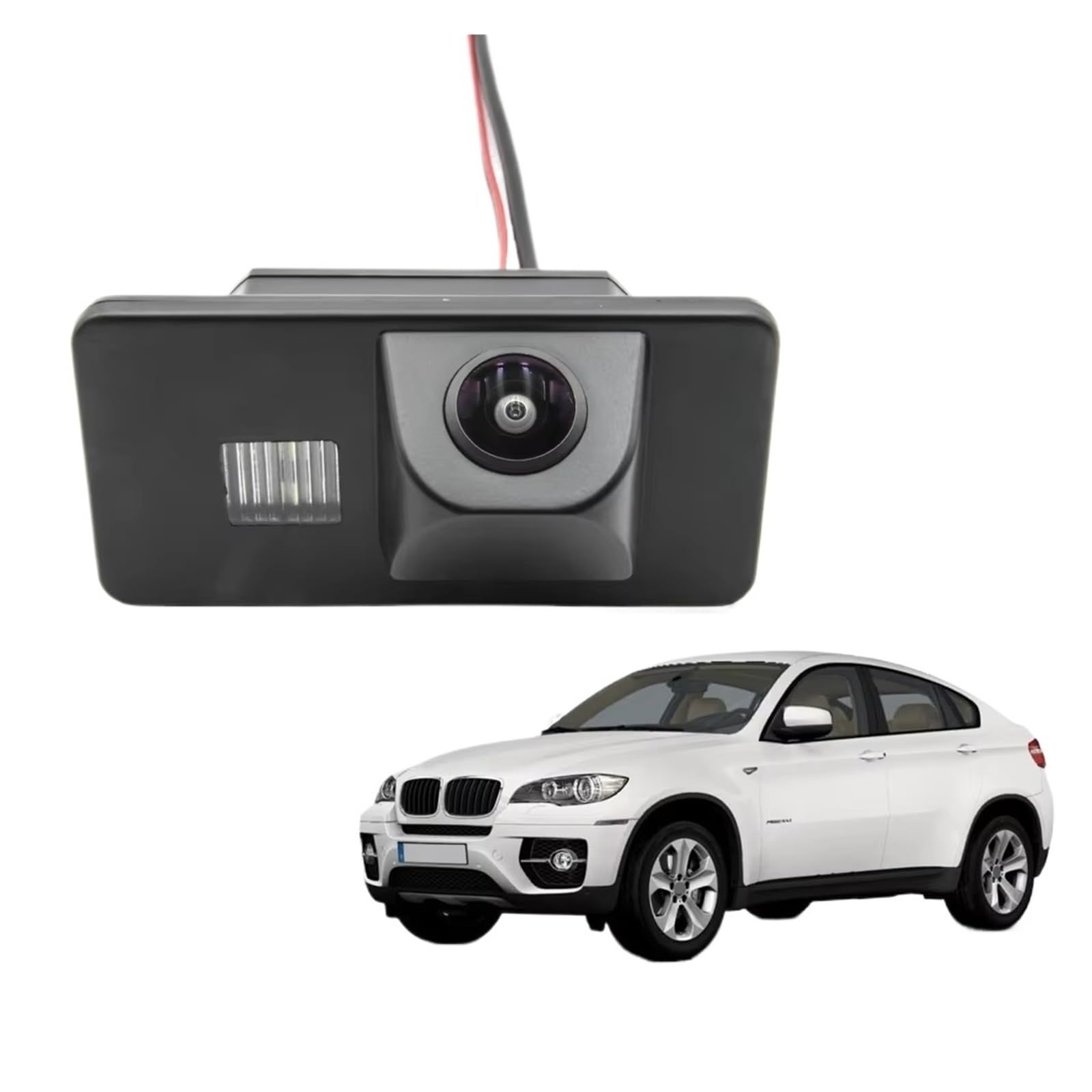 Rückfahrkamera CCD HD AHD Fisheye Rückansicht Kamera Auto Reverse Monitor Nachtsicht Für X6 X6M E71 2008 2009 2010 2011 2012 2013 2014 Auto Rückfahrkamera(B150 CVBS 680x480) von NCTPICLC