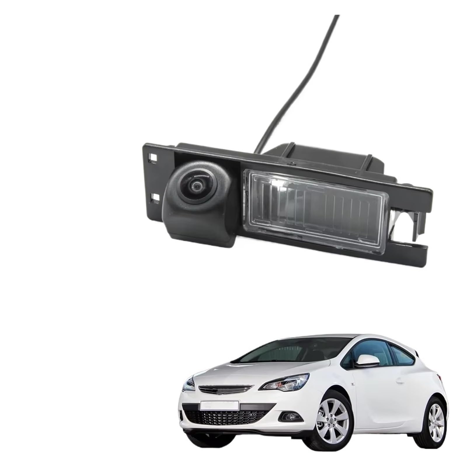 Rückfahrkamera HD 1280 * 720 Fisheye Rückansicht Kamera Auto Parkplatz Zubehör Für Opel Für Astra J GTC Für Astra K GTC Fließheck 2009-2019 Auto Rückfahrkamera(Cam 4.3 Fold Wireles) von NCTPICLC