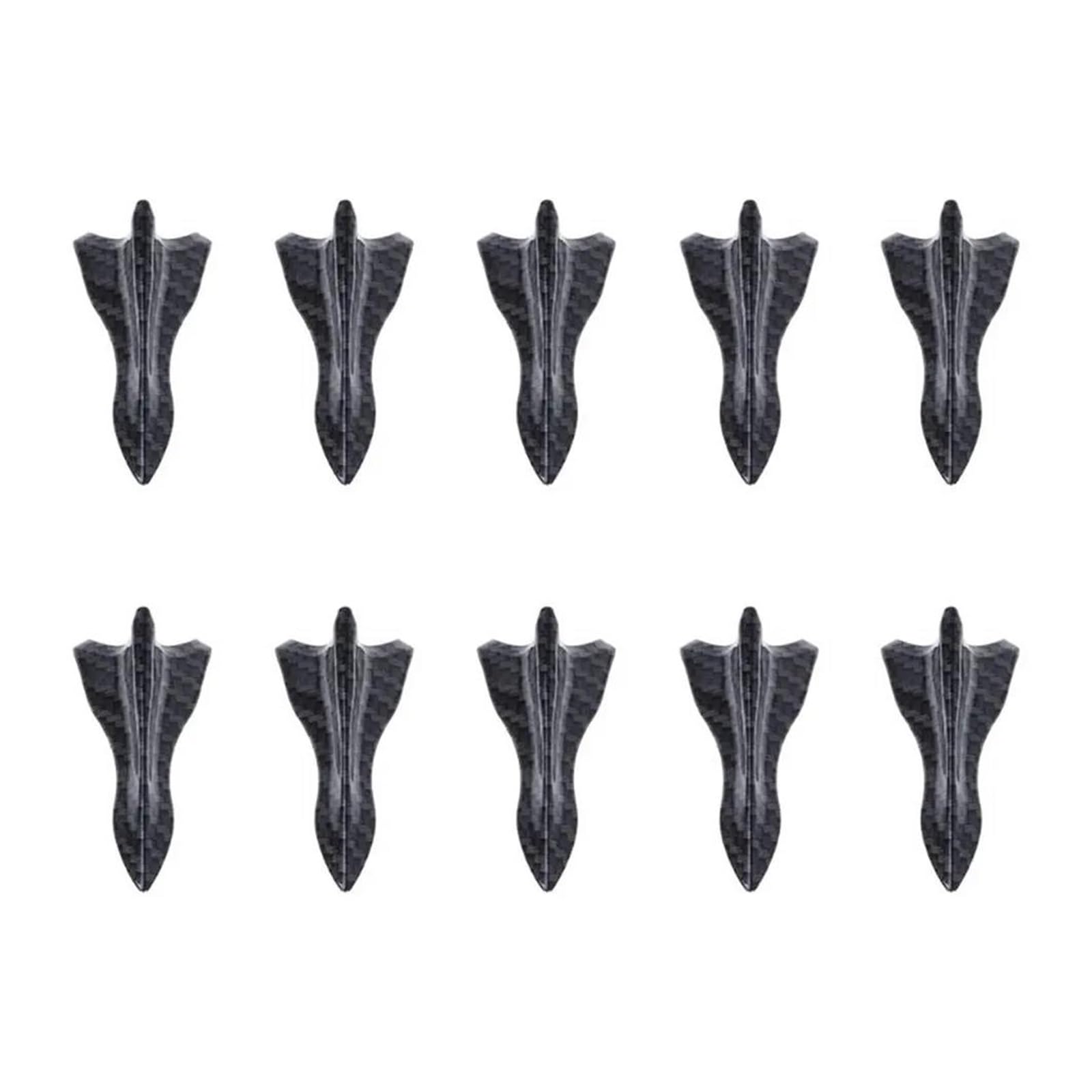 Spoiler Flügel 10 Stück Auto Dachspoiler Stoßstange Spoiler Haifischflosse Diffusor Vortex Generator Universal Heckdach Haifischflossen Spoiler Flügel Kit Heckspoiler(10pcs Carbon Pattern) von NCTPICLC