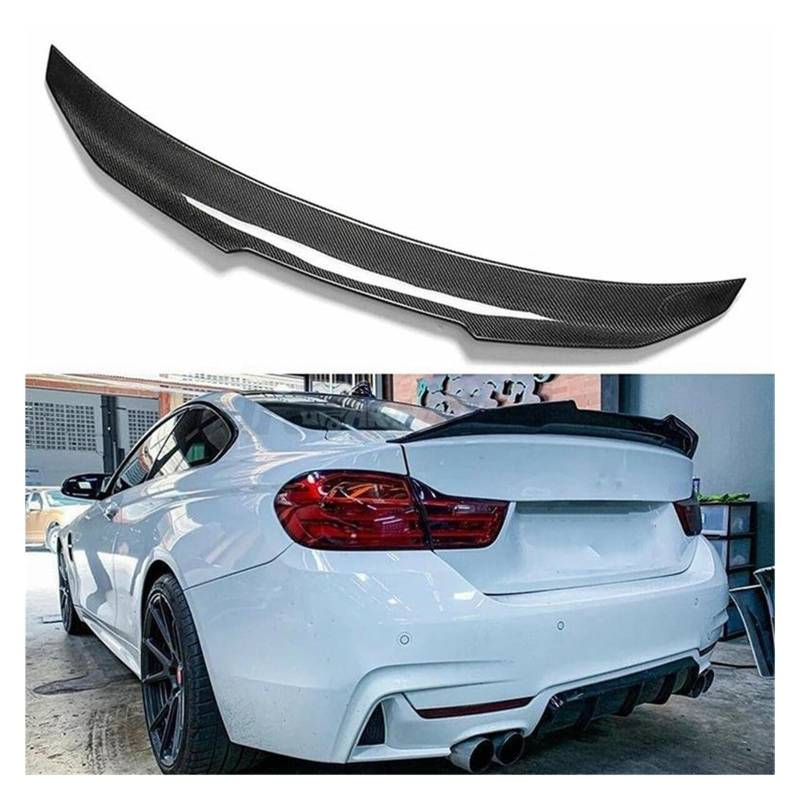 Spoiler Flügel Auto Styling Heckspoiler Flügel Stamm Deckel Abdeckung Für 4 Serie F32 2 Türen 2013-2020 ABS Kunststoff Unlackiert Farbe Heckspoiler(Schwarz) von NCTPICLC