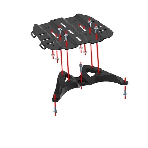 Heckgepäckträger Motorrad Hinten Schwanz Box Gepäck Hinten Schwanz Zubehör FÜR ZO&NTES ZT350-E 350E von NCVCB