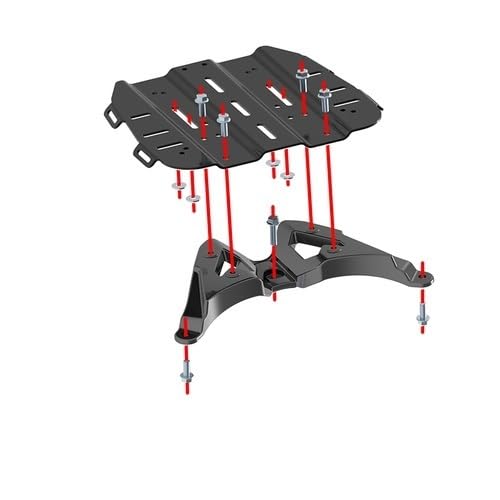 Heckgepäckträger Motorrad Hinten Schwanz Box Gepäck Hinten Schwanz Zubehör FÜR ZO&NTES ZT350-E 350E von NCVCB