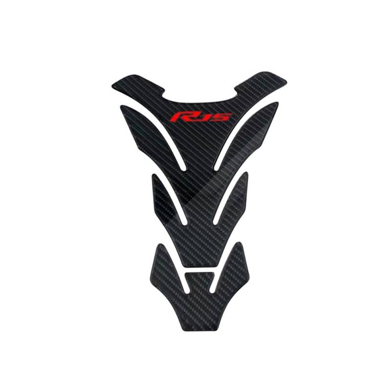 Motorrad Aufkleber Motorrad Carbon Fiber Fisch Knochen Aufkleber Aufkleber Schutz Pad Kraftstoff Tank Pad Für Yam&aha YZF R15 YZF-R15 V3 von NCVCB