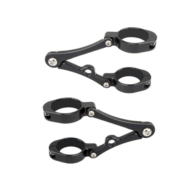 Motorrad Scheinwerferhalterung Für 33mm-54mm Scheinwerfer Halterung Clamp Gabel Rohr Licht Halter Für Bobber Für Caferacer Universal Motorrad Zubehör von NCVCB