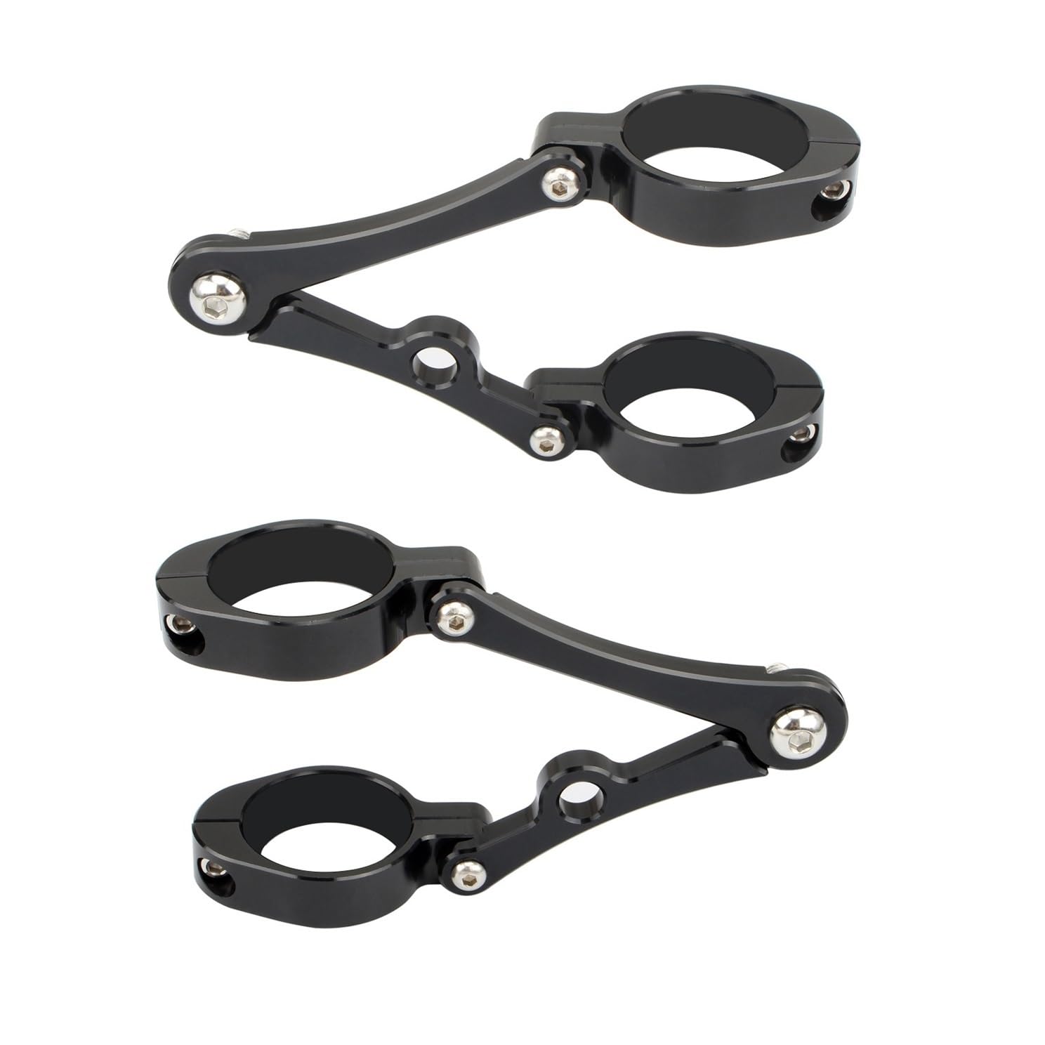 Motorrad Scheinwerferhalterung Motorrad Scheinwerfer Halterung Clamp Scheinwerfer Gabel Rohr Halter 37-54mm Für Ha&rley Für Caferacer Für Chopper Für Bobber von NCVCB