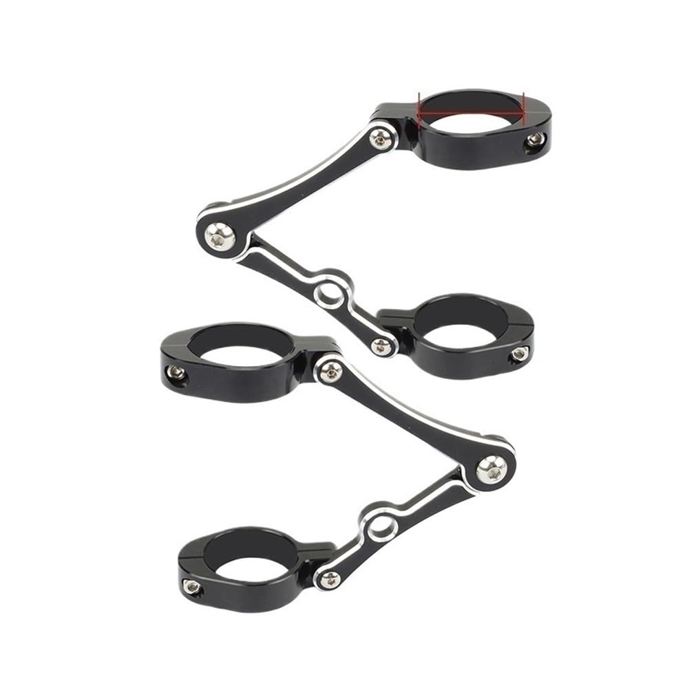 NCVCB Motorrad Scheinwerferhalterung Motorrad Scheinwerfer Halterung 33-37mm Clamp Gabel Rohr Licht Halter Für Ha&rley Für Bobber Für CafeRacer Universal von NCVCB