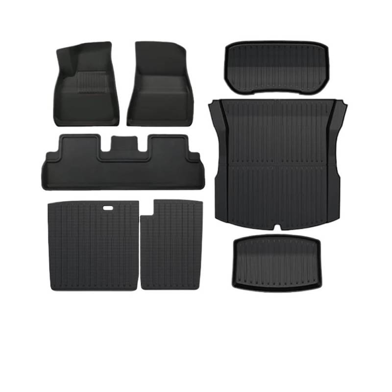 Volle Umgeben Kofferraummatte Für Modell 3 2024 Für Highland Car Cargo Liner Fußmatten Pads Kofferraummatte von NCVCB