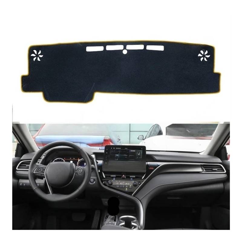 NCXKZLH Auto Dashboard Abckung Matte Für Toyota Für Camry 70 Für XV70 2018-2023 Anti-Slip Matte Dashboard-Dash Abckung Pad Sonnenschirm Dashmat Schützen Teppich Auto Zubehör von NCXKZLH