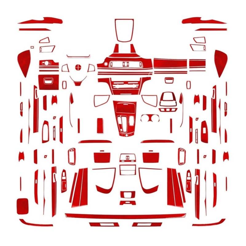 Automobilinnenraum Für 7er-Serie für F01 2009 2010 2011 2012 2013 2014 Center Set Anzug Abdeckung Aufkleber Autoinnenraum Autodekoration Innenraum von NCXKZLH