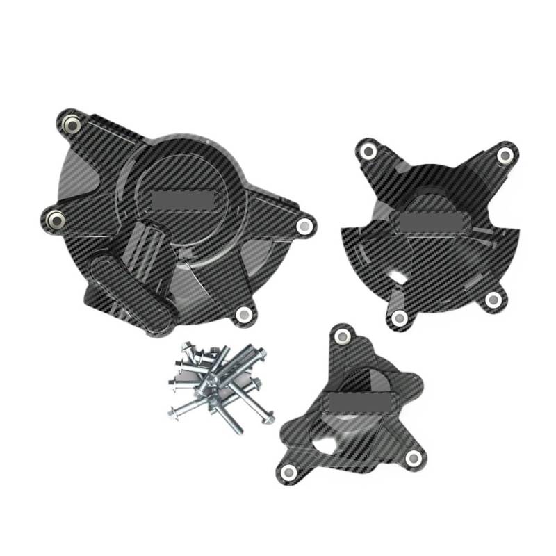 NCXKZLH Motorrad Motor KurbelgehäUse Abdeckung Motorräder Motor Abdeckung Für YA&MAHA YZF-R1 YZF R1 2009 2010 2011 2012 2013 2014 Sekundäre Motorabdeckung Set Schutz von NCXKZLH