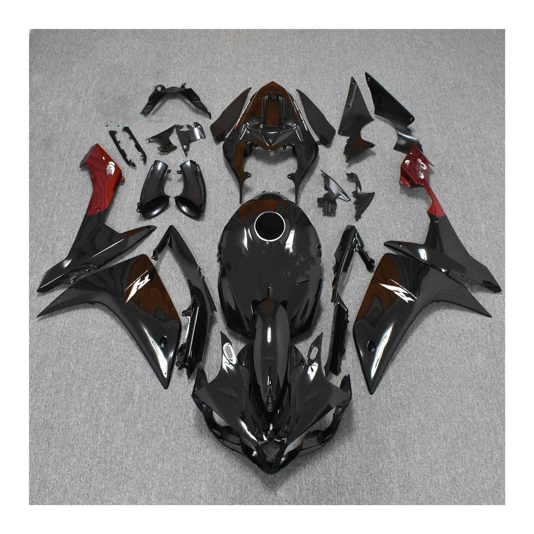 NCXKZLH Motorrad Rücksitzbezug Motorrad Hinten Passagier Gugel Sitz Zurück Abdeckung Verkleidung Teil Für YZF R1 1000 YZFR1 YZF-R1 2007 2008 ABS Rücksitzbezug von NCXKZLH