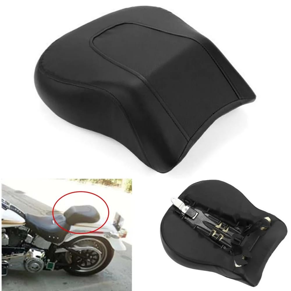 NCXKZLH Motorrad Sitzbezug Kissen Für Ha&rley Für Fat Boy FLSTF 2008-2014 Zubehör Motorrad Schwarz Hinten Sozius Sitz Pad Kissen Motor Ersatz von NCXKZLH