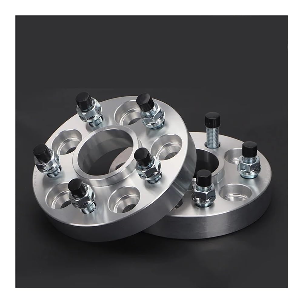 Spürverbreiterungsatz Spacers 2 Stück 15/20/25/30/40/50mm PCD 5x 100 CB 57,1mm Rad Spacer Adapter 5 Lug Aluminium Rad Spacer Anzug 5 Lug von NCXKZLH