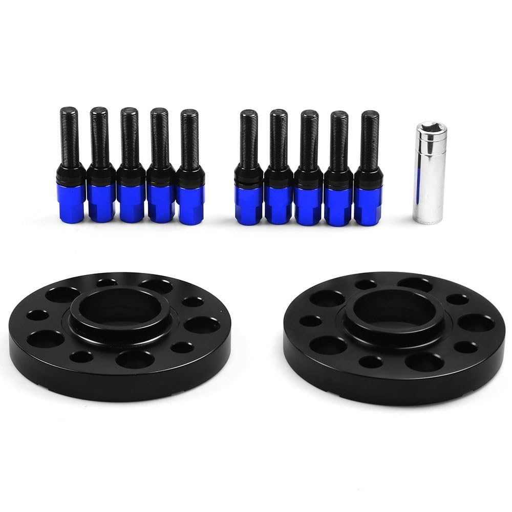 Spürverbreiterungsatz Spacers 20mm 66,6mm 5x112mm Hub Centric Bore Spurverbreiterungen M14x1.25 Kegelschrauben Für X5 G05 X7 G07 2018+ von NCXKZLH