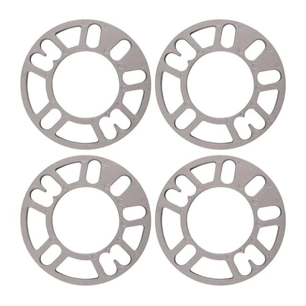 Spürverbreiterungsatz Spacers 4 Stücke 3mm 5mm 8mm 10mm Universal Auto Rad Reifen Distanzscheiben Set Auto Zubehör Außen Ersatzteile von NCXKZLH