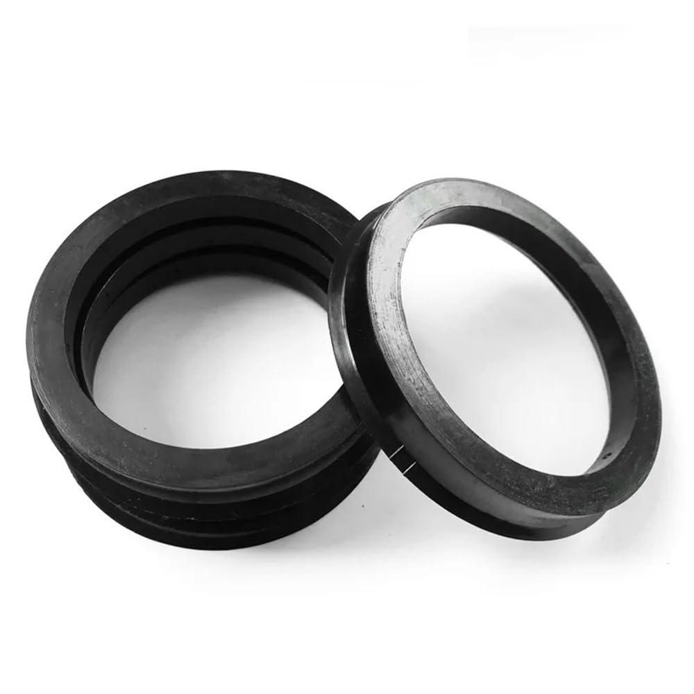 Spürverbreiterungsatz Spacers 4 Stücke Schwarz Kunststoff Auto Rad 72-56,1 Mm Hub Centric Ringe Auto Zubehör Hub Ring 72 Zu 56,1 von NCXKZLH