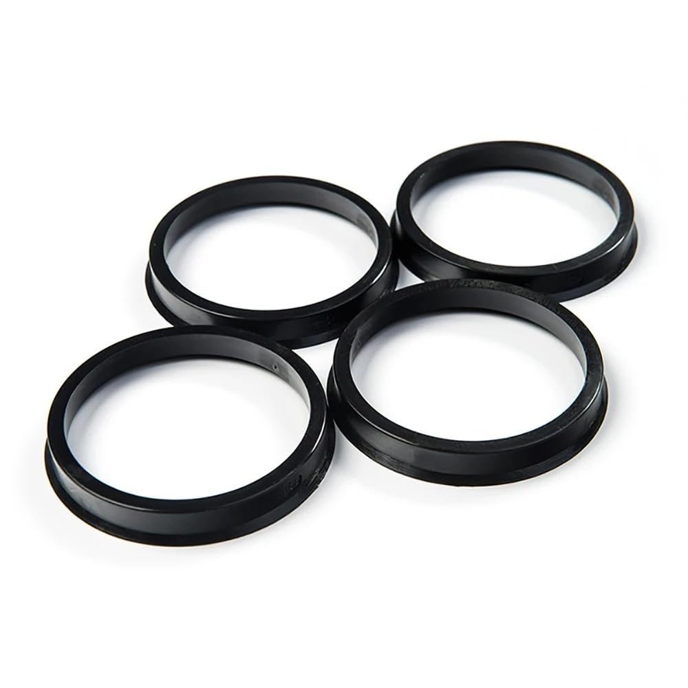 Spürverbreiterungsatz Spacers 65,1-57,1mm 4 Teile/satz Schwarz Kunststoff Rad Hub Centric Ringe Felge Teile Zubehör von NCXKZLH