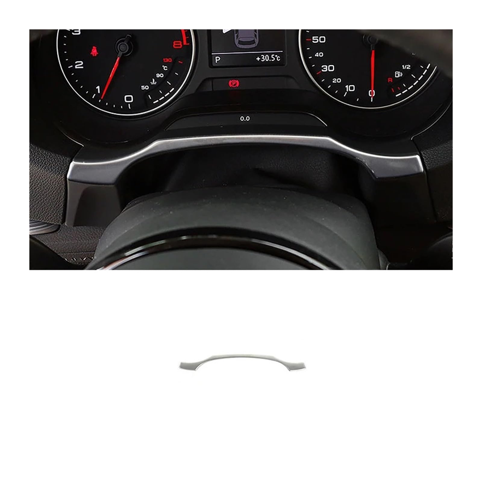 NDKSZHEQ Auto-Styling-Mittelkonsolen-Armaturenbrett-Zierstreifen, kompatibel mit Audi A3 8V Limousine Sportback 2013–2018, Edelstahl, modifiziertes Zubehör von NDKSZHEQ