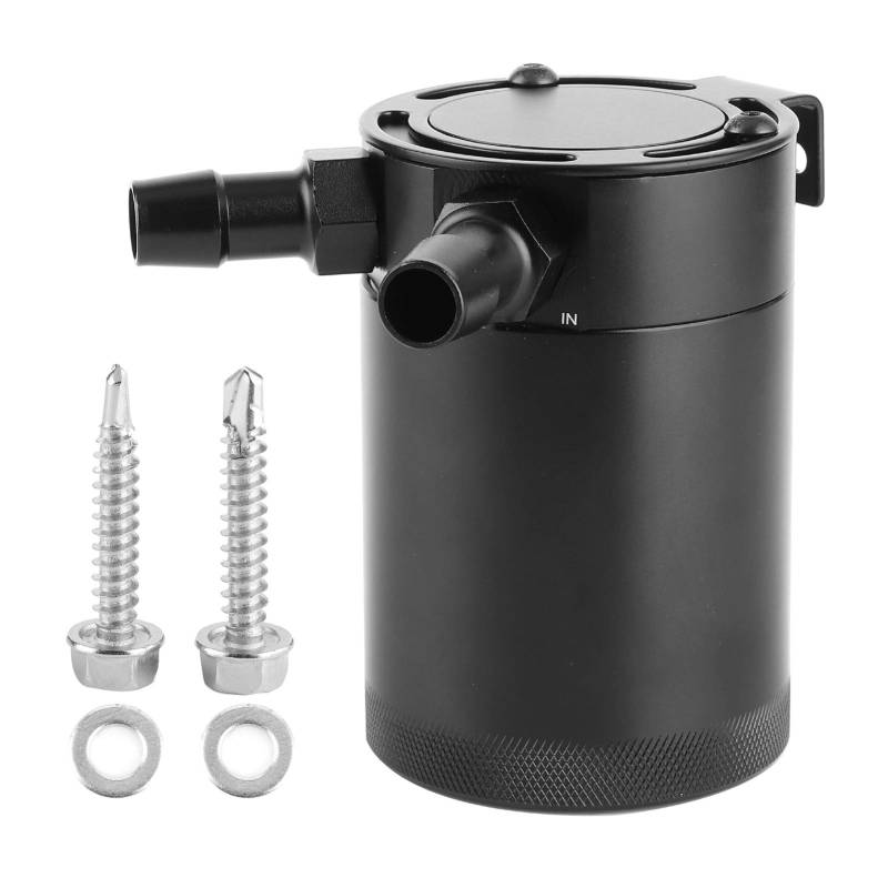 NDNCZDHC 2 -Port -Ölfang 300 ml Aluminiumlegierung verblüffter Reservoir Tank Universal Accessoire von NDNCZDHC