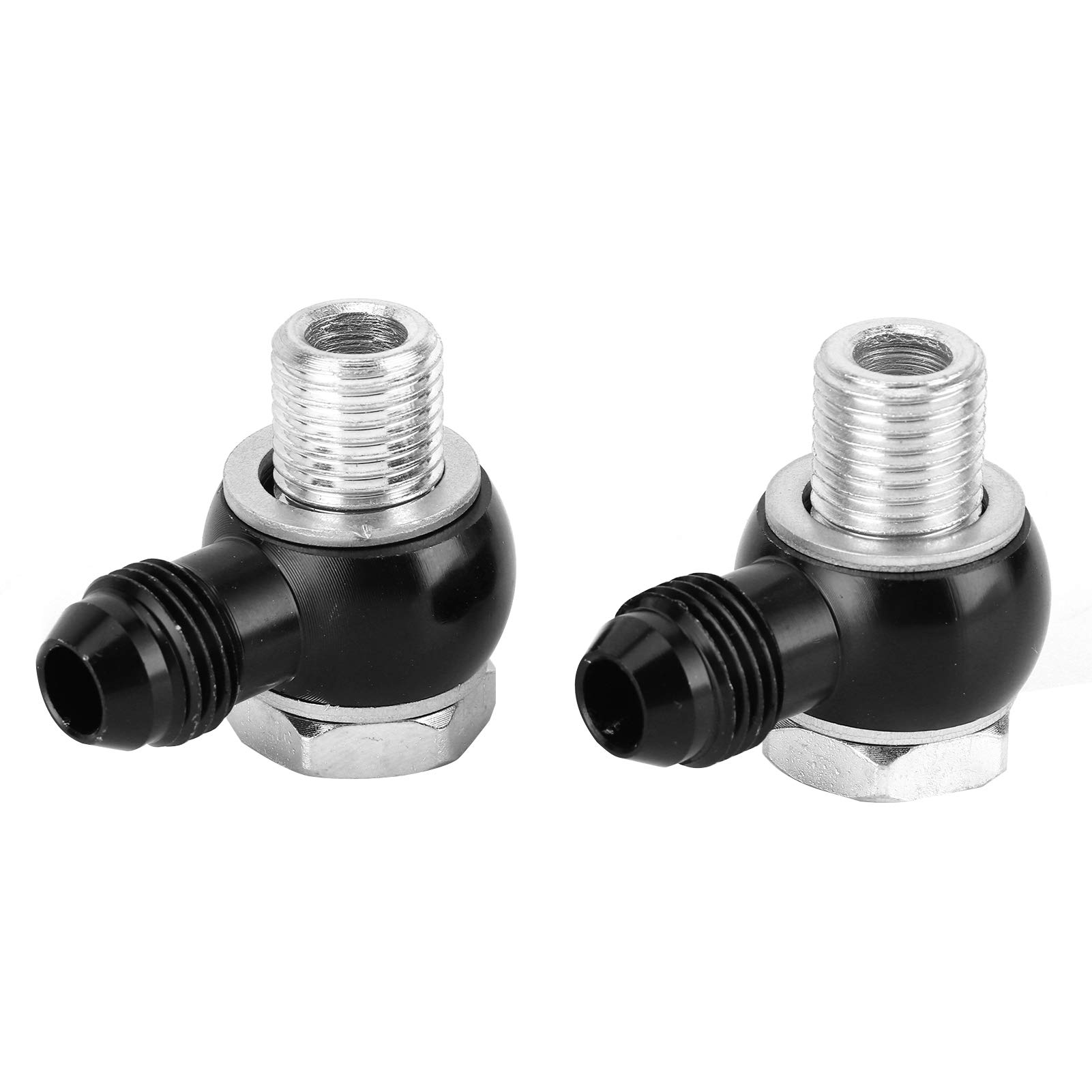 NDNCZDHC 6AN x 1 / 4NPSM Ölkühler 90° Banjo Fittings Connector Fit für Getriebekühler 4L80E 1997 bis Mitte 2010 (B) von NDNCZDHC