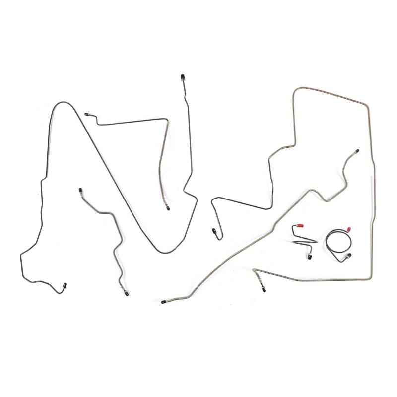 NDNCZDHC 7-teiliges Edelstahl-Bremsleitungsset JPB9502, vorgeformte komplette elektrische Bremsleitung, passend für Yj 1987 bis 1995 von NDNCZDHC