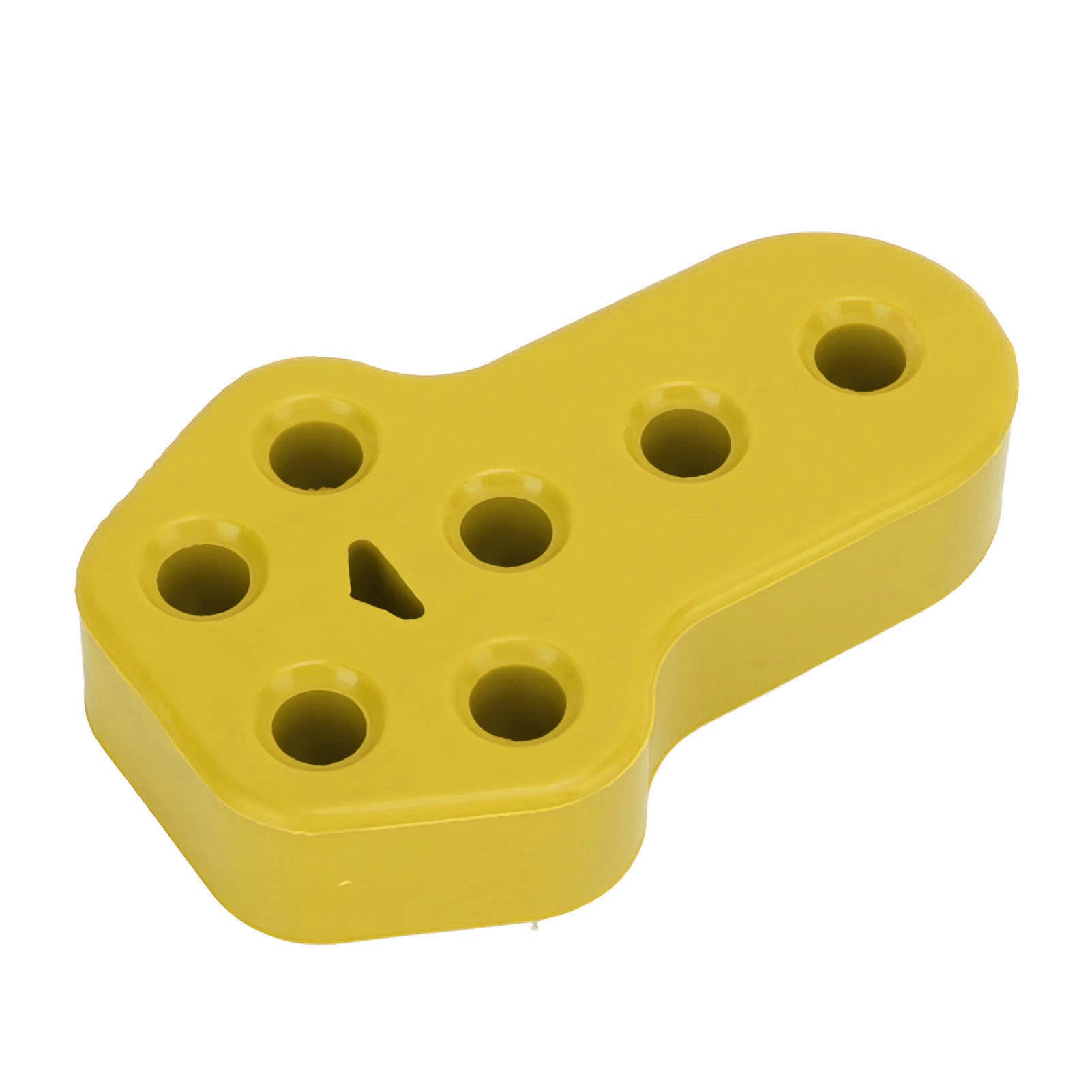 NDNCZDHC Auto-Auspuff-Aufhänger, Buchse, Schalldämpfer, Gummi-Isolator, Halterung, universell, 7 Löcher, 12 mm Durchmesser (Yellow) von NDNCZDHC