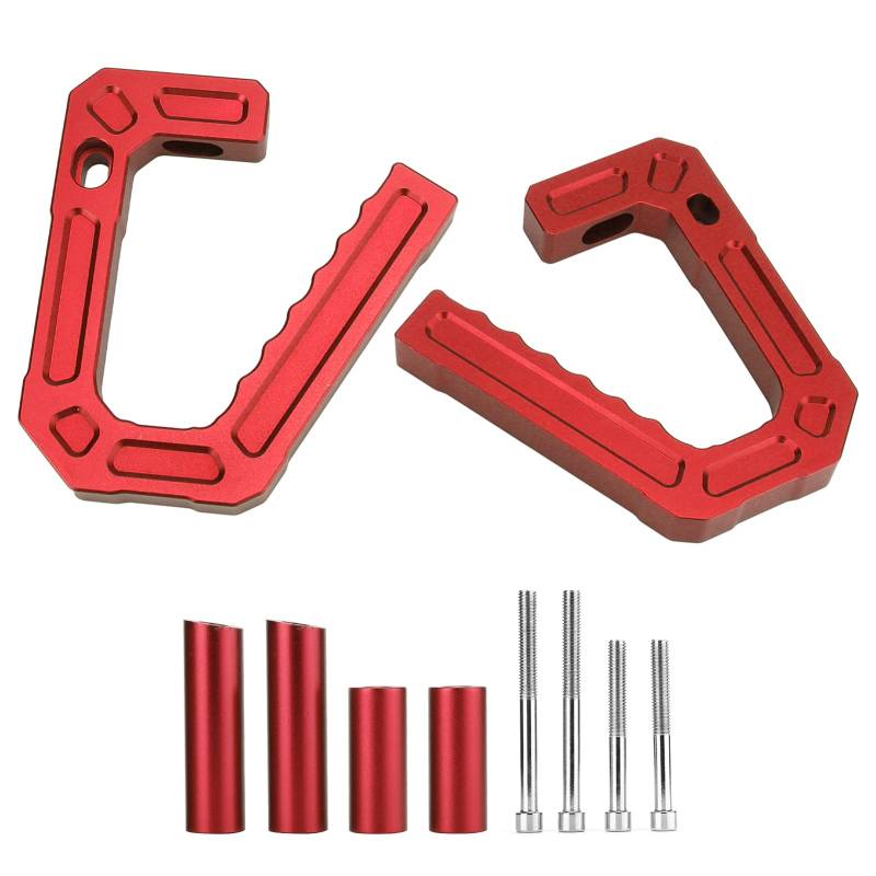 NDNCZDHC Car Road Front Haltegriff Aluminiumlegierung Ersatz für Wrangler JK 2007-2018 (Red) von NDNCZDHC