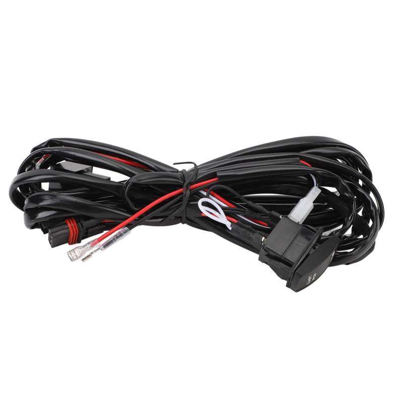 NDNCZDHC DC12V Rücklicht-Kabelbaum-Set, 180 W, 16 AWG, 2-adriger UTV-Rücklicht-Kabelbaum mit Relais für Pulse Bus Bar von NDNCZDHC