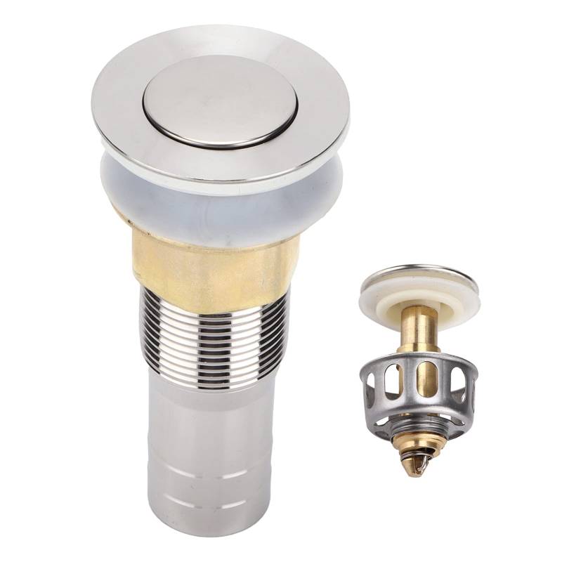 NDNCZDHC Floor Drain Bouncing with Strainer Anti Clogging Plug 304 Stainless Steel for RV Yacht Boat von NDNCZDHC