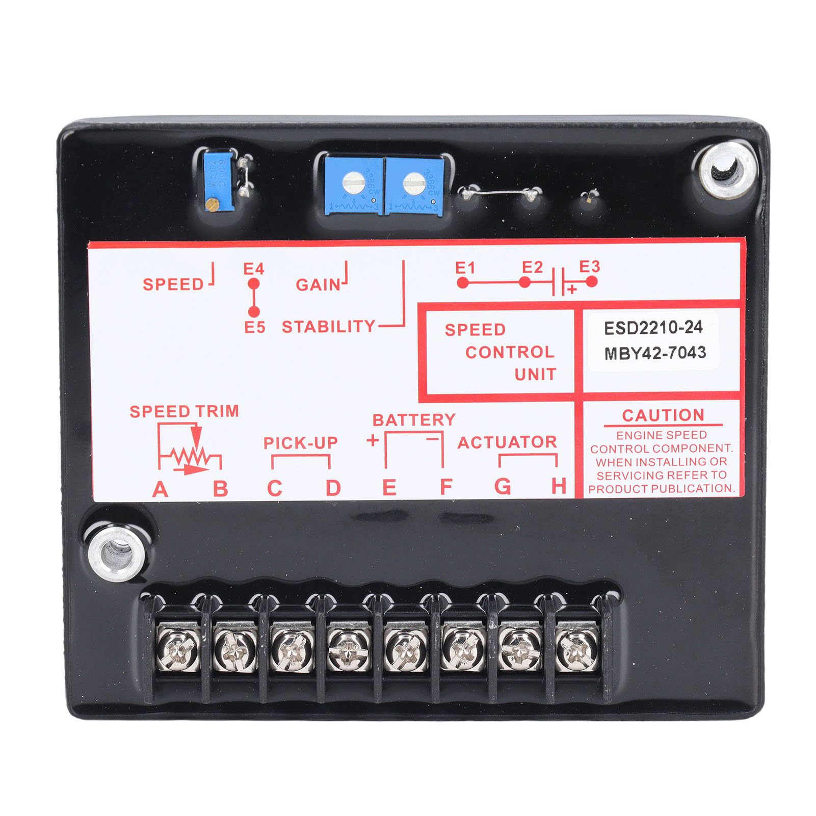 NDNCZDHC Generator-Drehzahlregler, 12-24 VDC Drehzahlregelungsplatine ESD2210-24 Elektronischer Motordrehzahlregler von NDNCZDHC