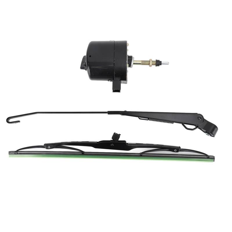 NDNCZDHC Windschutzscheibe Wischermotor Kit 7731000001 Langer Schaft 12V Universal Wischermotor mit Arm und Klinge für das Fischerboot ATV UTV von NDNCZDHC