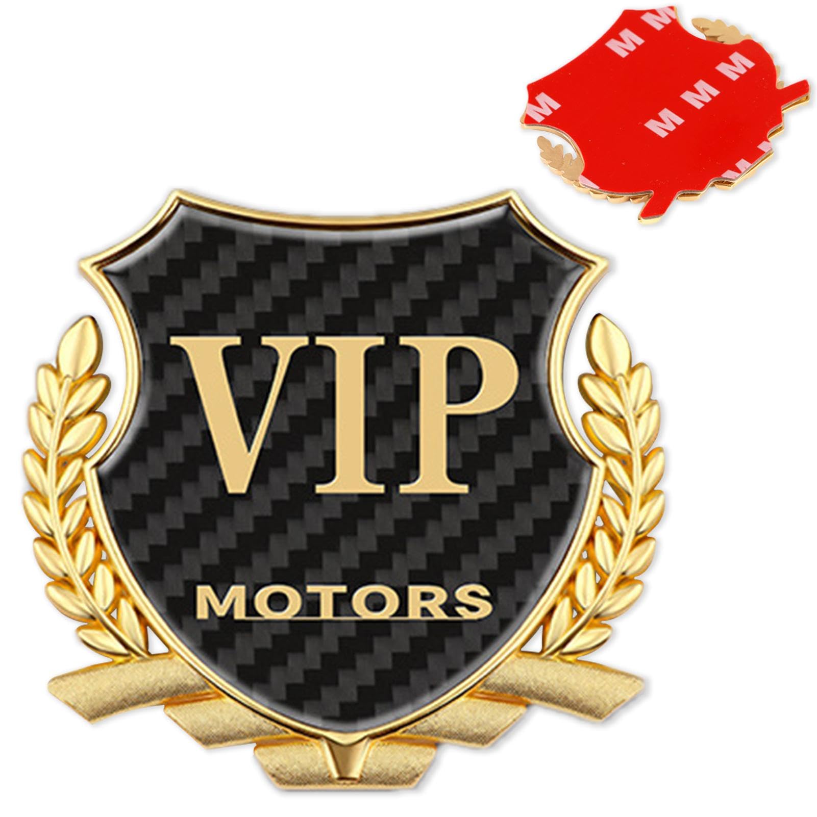 VIP-Abzeichen für Auto, Karosserie, Auto-Aufkleber, rostfreie Metall-Auto-Schilder, Weizenohr-Muster, verschiedene Fahrzeuge, für den Außenbereich von NEECS